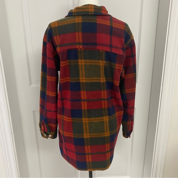 Fleece Plaid Button Up Shirt - Picture 3 of 7